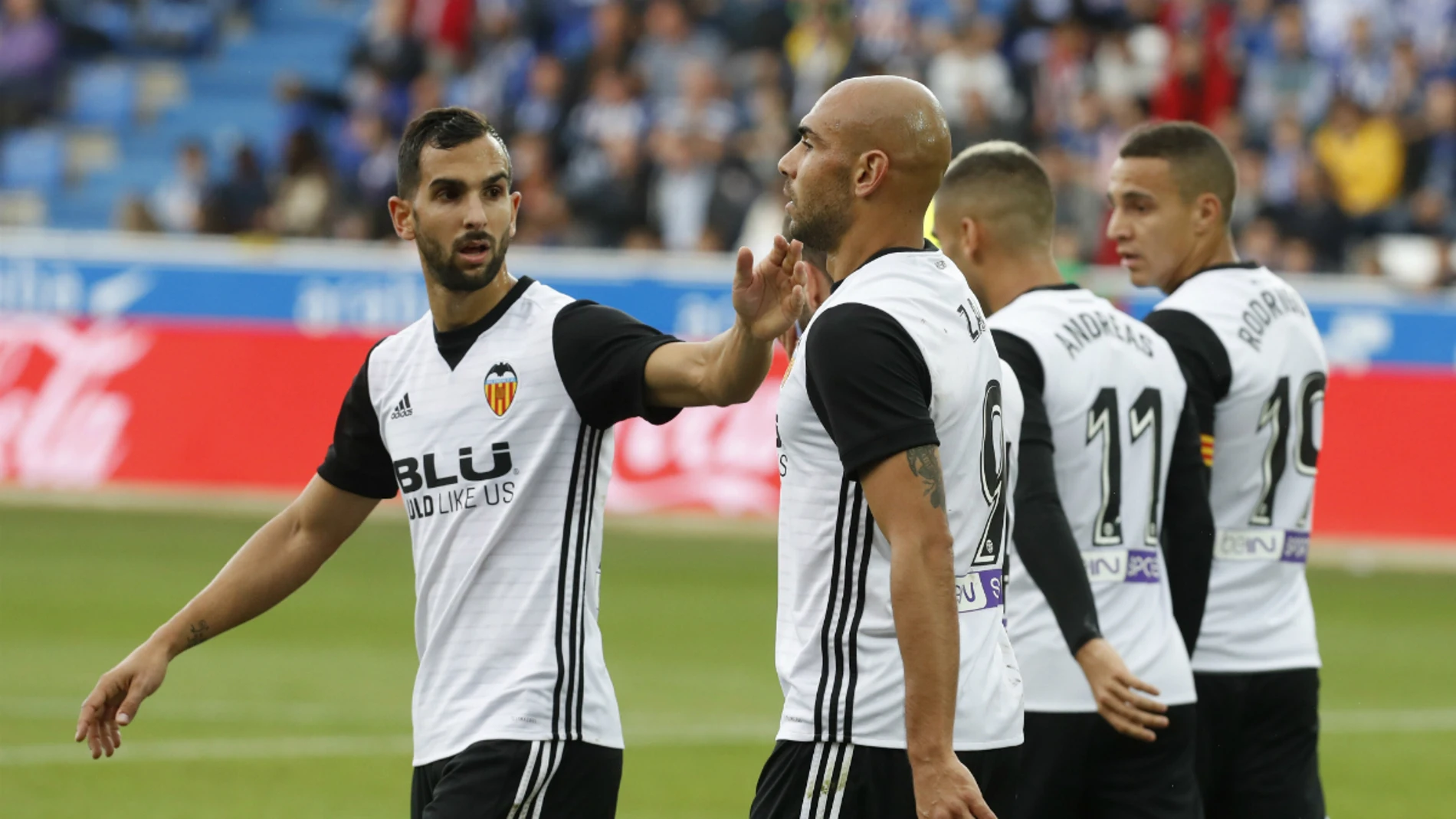 Zaza celebra un gol con el Valencia Zaza celebra un gol con el Valencia