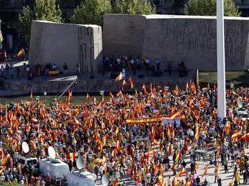 Manifestación por la unidad de España en Colón Manifestación por la unidad de España en Colón