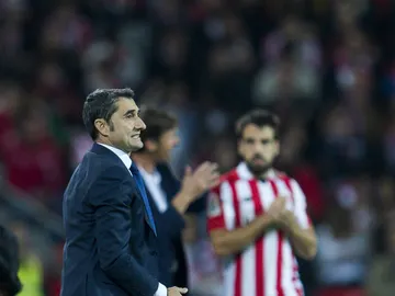 Ernesto Valverde, en San Mamés Ernesto Valverde, en San Mamés