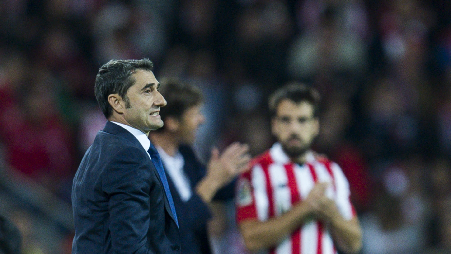 Ernesto Valverde, en San Mamés Ernesto Valverde, en San Mamés
