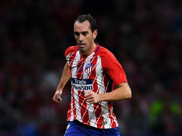 Godín, durante un partido con el Atlético de Madrid