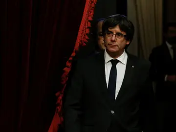 Carles Puigdemont, en el Palau de la Generalitat Carles Puigdemont, en el Palau de la Generalitat
