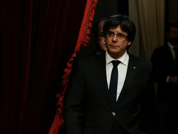 Carles Puigdemont, en el Palau de la Generalitat Carles Puigdemont, en el Palau de la Generalitat