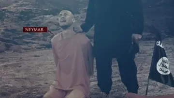 Neymar, protagonista del nuevo cartel de amenaza del ISIS al Mundial Neymar, protagonista del nuevo cartel de amenaza del ISIS al Mundial
