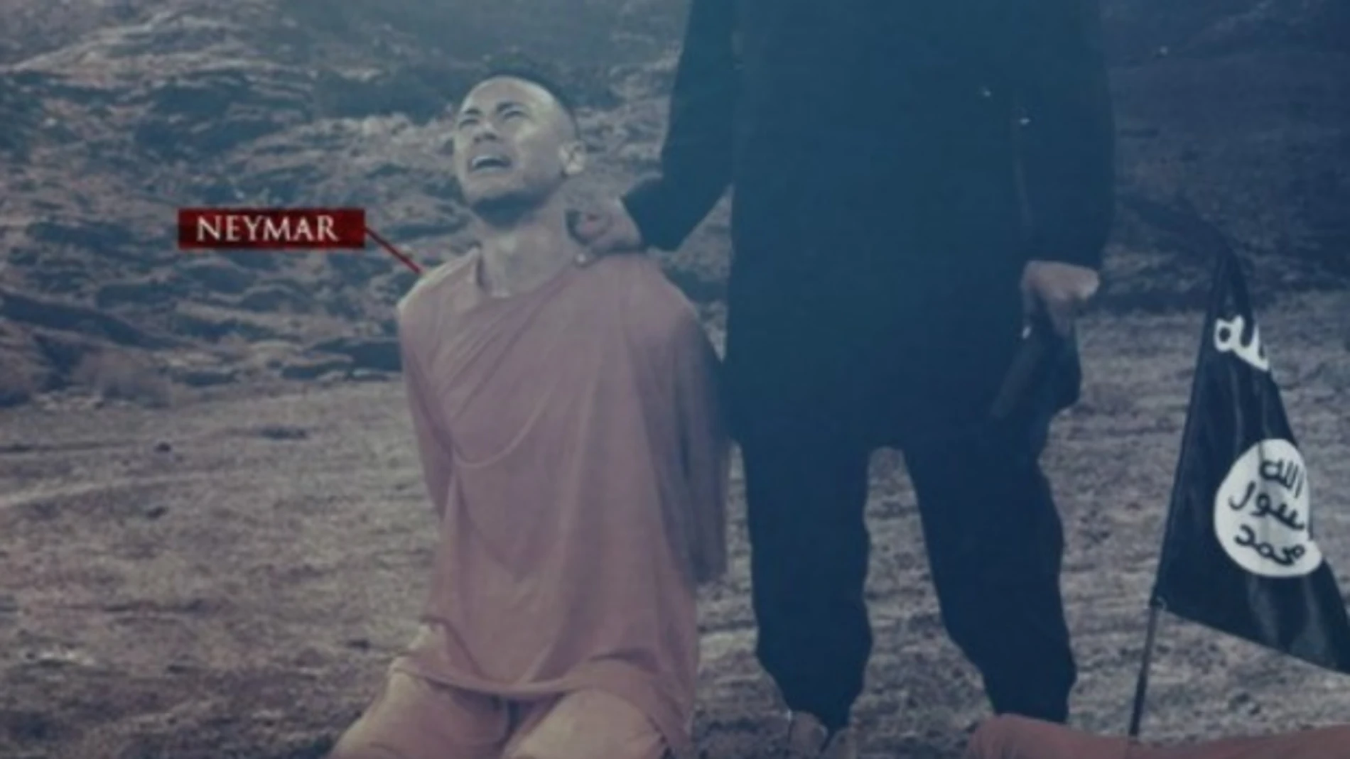 Neymar, protagonista del nuevo cartel de amenaza del ISIS al Mundial Neymar, protagonista del nuevo cartel de amenaza del ISIS al Mundial