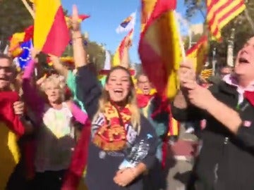 "No pensamos irnos, queremos que se nos oiga, queremos que nos escuchen", reacciones en la manidestación por la unidad de España