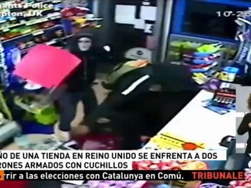 Un hombre se enfrenta a dos ladrones que querían robar en su establecimiento 