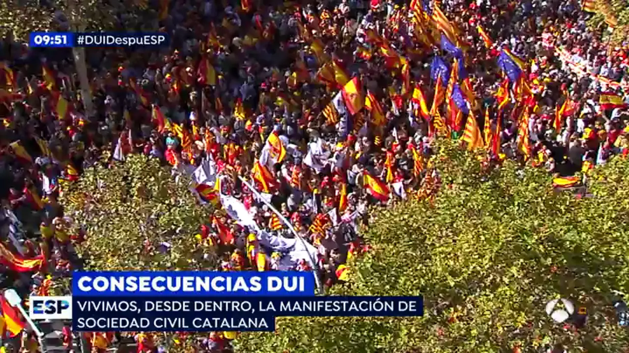 ¿Cómo se vivió, desde dentro, la manifestación de Sociedad Civil Catalana?