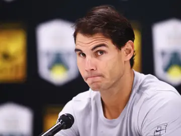 Rafa Nadal, durante la rueda de prensa Rafa Nadal, durante la rueda de prensa