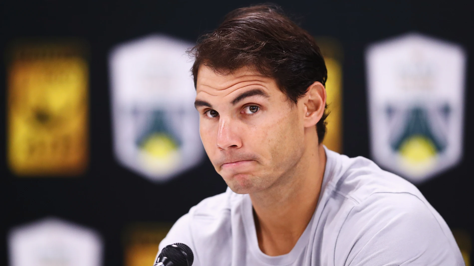 Rafa Nadal, durante la rueda de prensa Rafa Nadal, durante la rueda de prensa