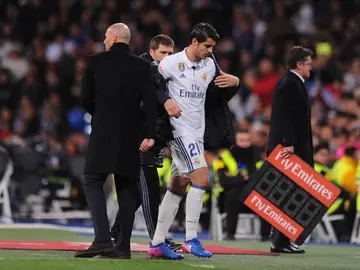 Álvaro Morata se retira del campo tras un partido del Real Madrid Álvaro Morata se retira del campo tras un partido del Real Madrid