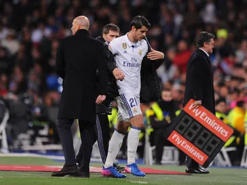 Álvaro Morata se retira del campo tras un partido del Real Madrid Álvaro Morata se retira del campo tras un partido del Real Madrid