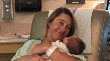 Madre e hijo en el hospital