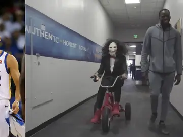 Stephen Curry y su disfraz de Halloween Stephen Curry y su disfraz de Halloween