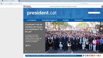 La nueva web de Puigdemont