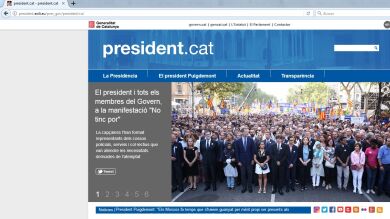 Puigdemont reabre su web como 'president de la Generalitat' con un dominio que hace referencia a su 'exilio' en Bruselas