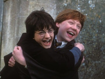 Harry y Ron siendo tiernos
