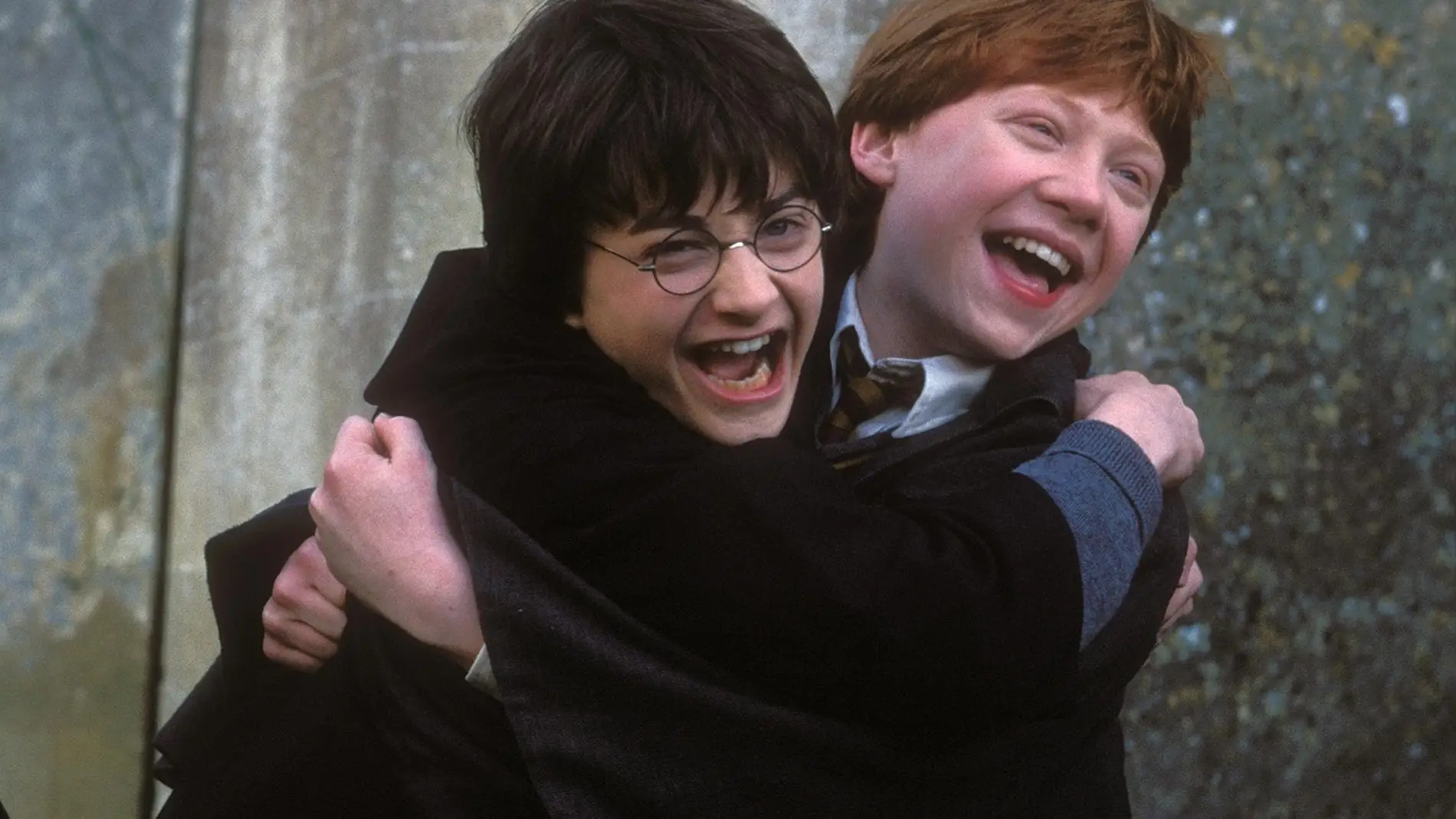 Harry y Ron siendo tiernos