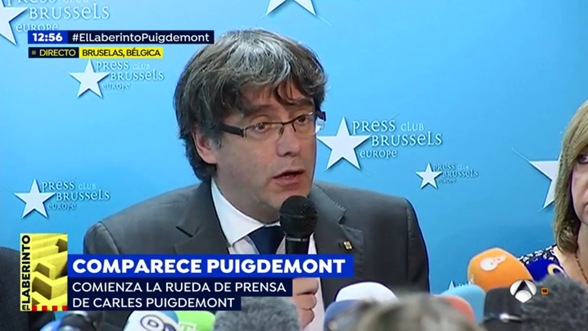 Rueda de prensa de Puigdemont: acepta el "reto" del 21-D y afirma que no han abandonado sus funciones