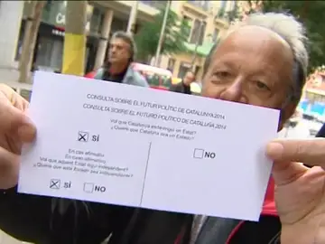 El proceso independentista catalán tomaba impulso hace tres años con el 9-N El proceso independentista catalán tomaba impulso hace tres años con el 9-N