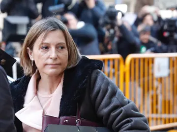 La expresidenta del Parlament, Carme Forcadell, a su llegada al Tribunal Supremo La expresidenta del Parlament, Carme Forcadell, a su llegada al Tribunal Supremo