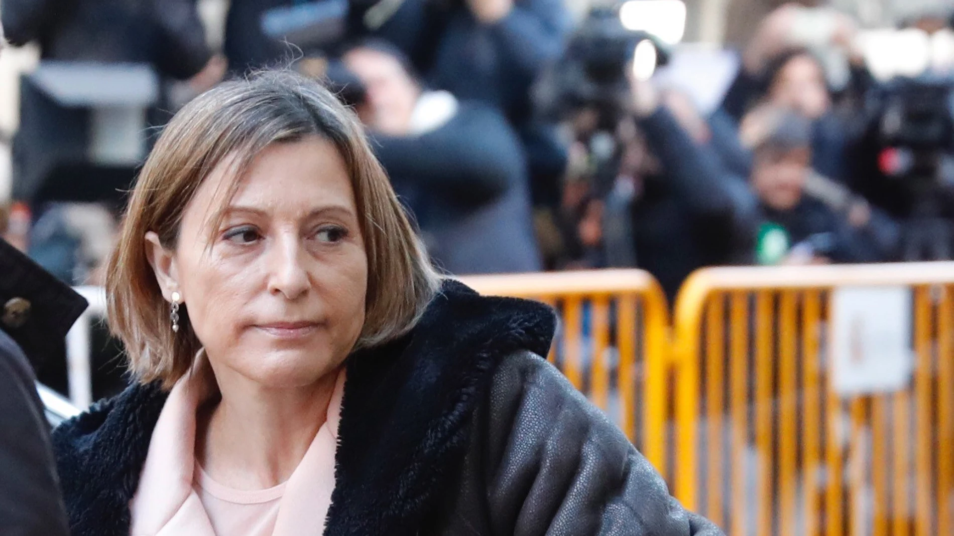 La expresidenta del Parlament, Carme Forcadell, a su llegada al Tribunal Supremo La expresidenta del Parlament, Carme Forcadell, a su llegada al Tribunal Supremo