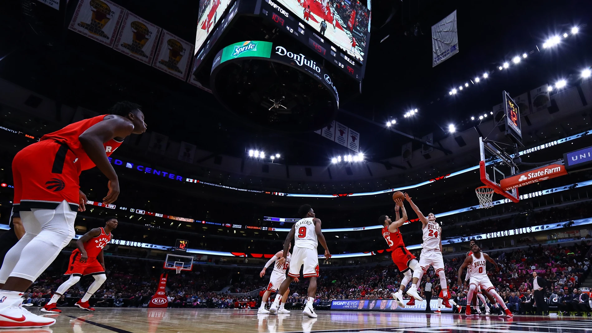Vista general del United Center de Chicago Vista general del United Center de Chicago