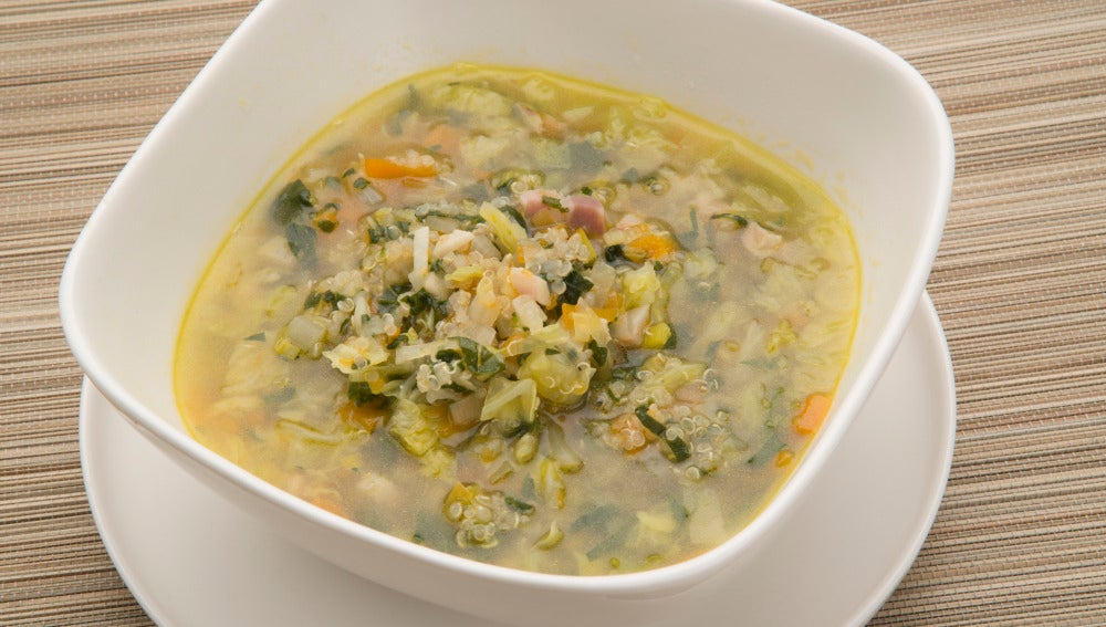 Sopa de quinoa