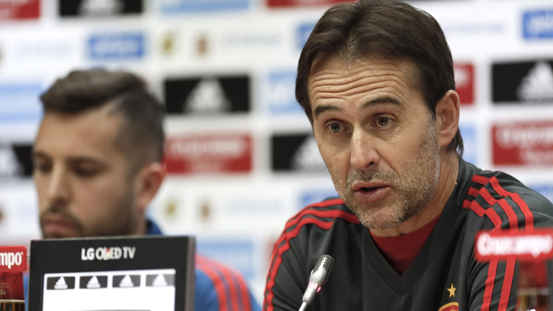 Julen Lopetegui, en rueda de prensa Julen Lopetegui, en rueda de prensa