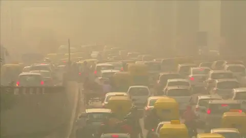 Niveles de polución extremos en Nueva Delhi Niveles de polución extremos en Nueva Delhi