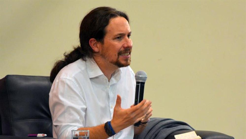 El secretario general de Podemos, Pablo Iglesias