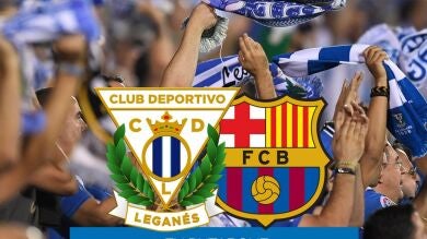 El Leganés tira de humor en su cartel para el partido ante el Barcelona: 