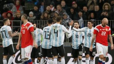 Agüero acaba con la resistencia de Rusia y Argentina gana por la mínima en el Luzhniki