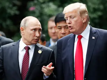 Los presidentes de Rusia, Vladímir Putin, y Estados Unidos, Donald Trump Los presidentes de Rusia, Vladímir Putin, y Estados Unidos, Donald Trump