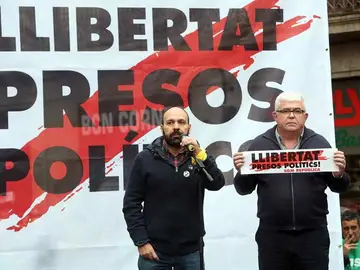 Los vicepresidenteS de la ANC, Agustí Alcoberro, y de Òmnium, Marcel Mauri Los vicepresidenteS de la ANC, Agustí Alcoberro, y de Òmnium, Marcel Mauri