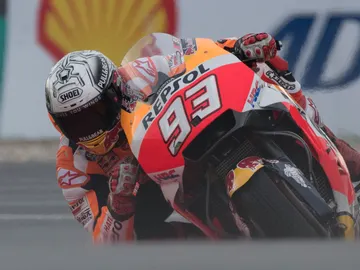 Marc Márquez, a bordo de su moto Marc Márquez, a bordo de su moto