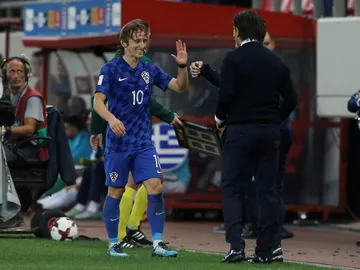 Modric, feliz tras lograr el billete al Mundial de Rusia Modric, feliz tras lograr el billete al Mundial de Rusia