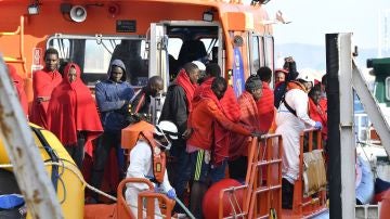 Inmigrantes rescatados en costas de Andalucía este sábado