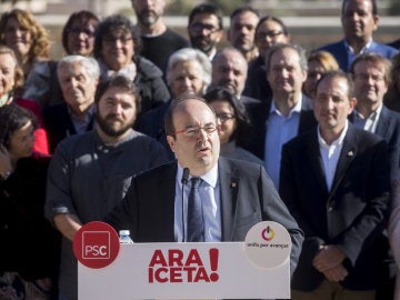El primer secretario del PSC y candidato a la presidencia de la Generalitat de Cataluña, Miquel Iceta
