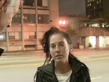 La joven desaparecida en plena entrevista La joven desaparecida en plena entrevista