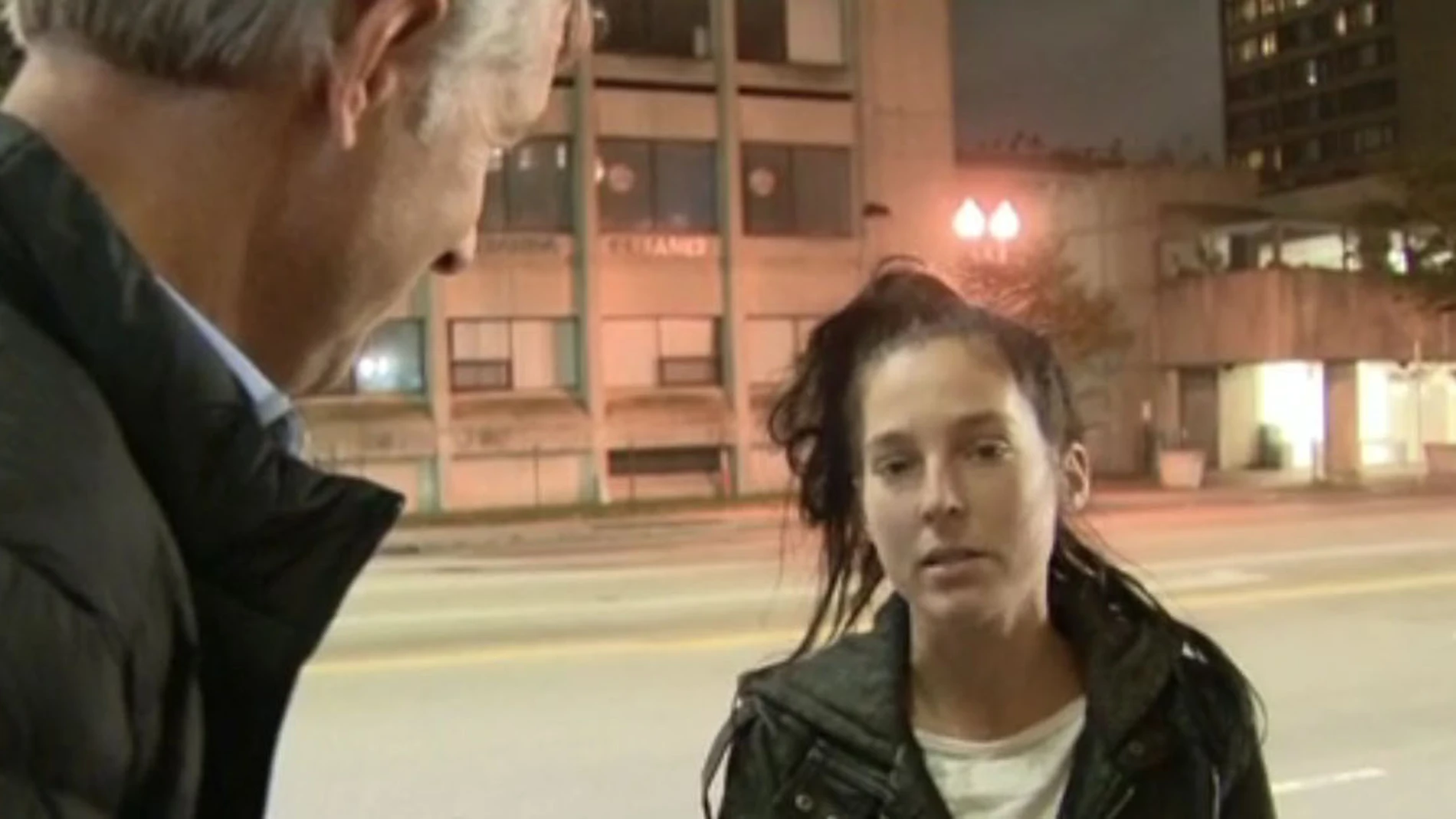 La joven desaparecida en plena entrevista La joven desaparecida en plena entrevista