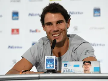 Nadal, durante una rueda de prensa Nadal, durante una rueda de prensa