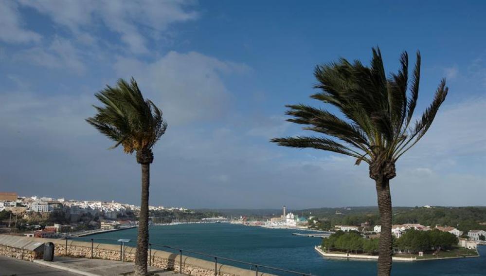 Alerta en Menorca por fuertes vientos