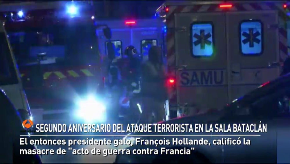 Segundo aniversario del ataque terrorista en la sala Bataclán 