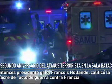 Segundo aniversario del ataque terrorista en la sala Bataclán Segundo aniversario del ataque terrorista en la sala Bataclán