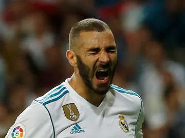 Benzema, con el Real Madrid Benzema, con el Real Madrid