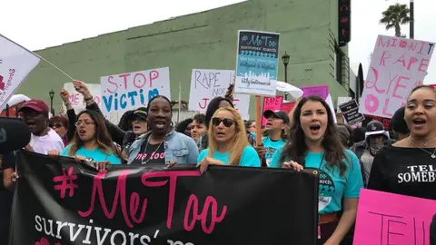 Cabecera de la marcha #Metoo Cabecera de la marcha #Metoo