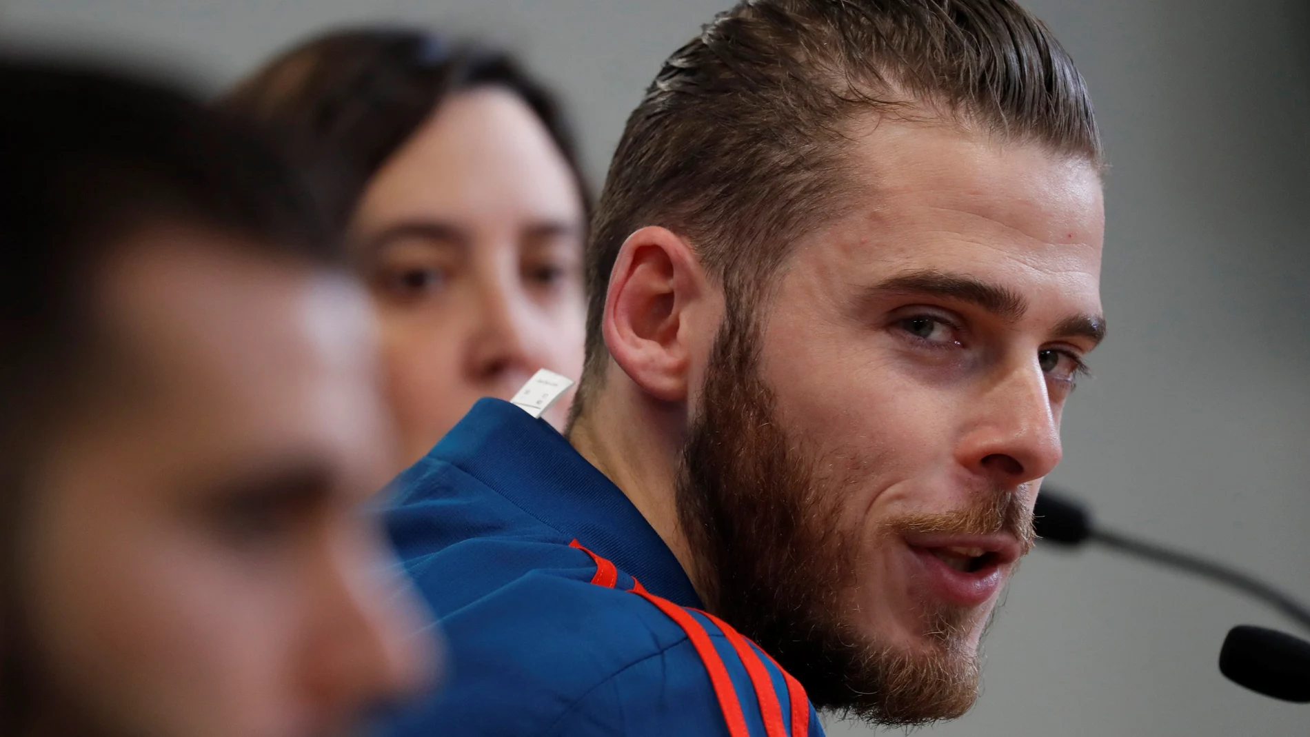 De Gea, hablando ante los medios De Gea, hablando ante los medios