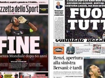 La eliminación de Italia, en la prensa