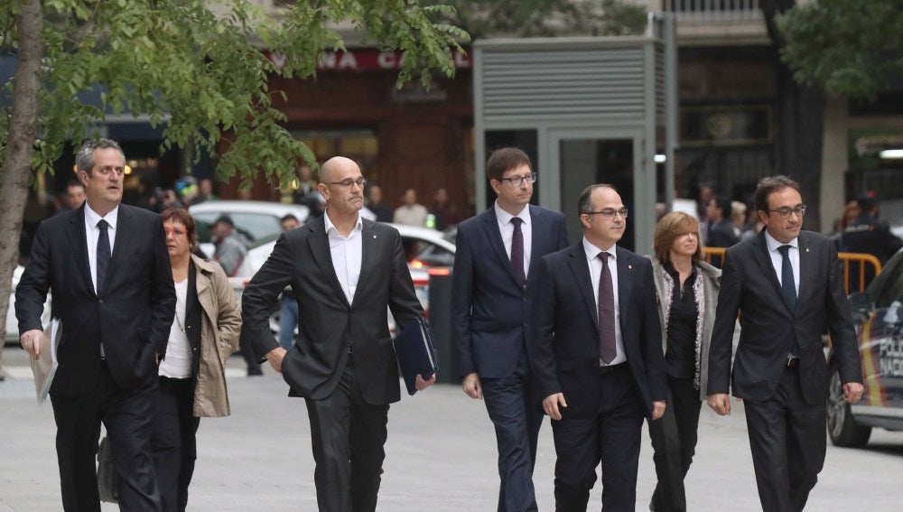 Los exconsejeros de la Generalitat de Cataluña